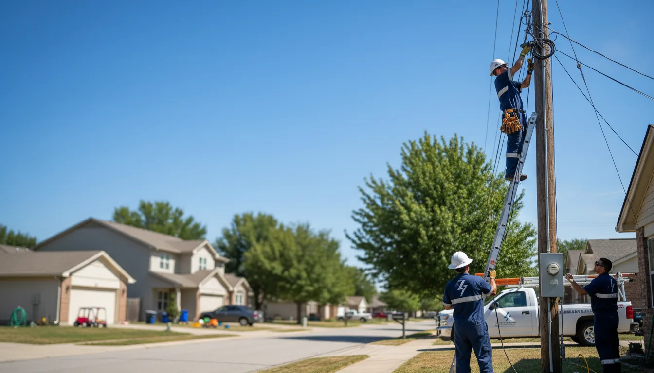 Residential electrician providing installation services in Sentinel, OK